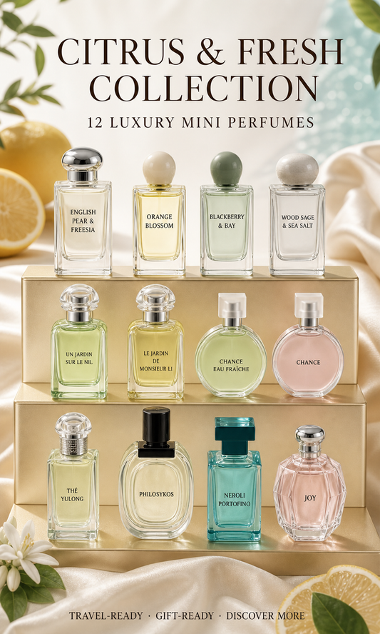 Citrus & Fresh Collection | 12 Designer Mini Perfumes
