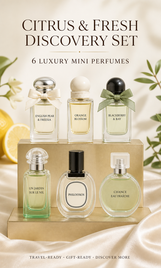 Citrus & Fresh Perfume Discovery Set | 6 Mini Perfumes