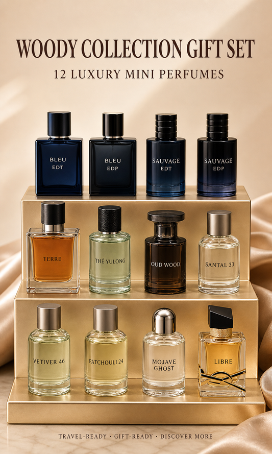 Woody Collection Gift Set | 12 Designer Mini Perfumes