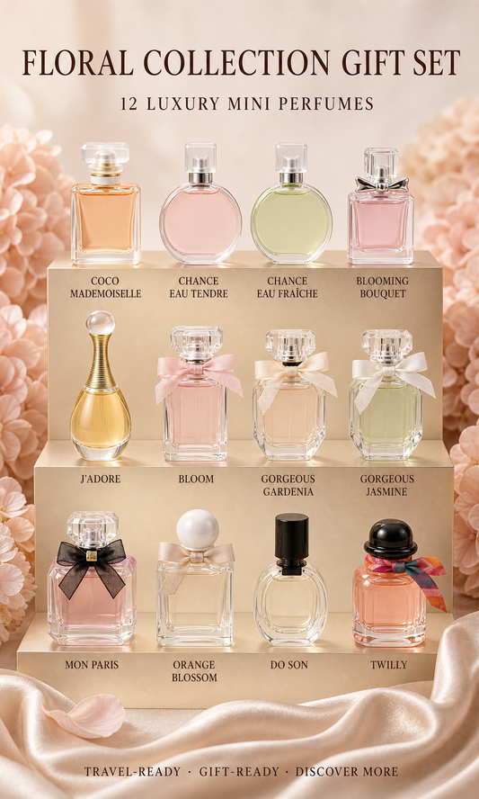 Floral Collection Gift Set | 12 Designer Mini Perfumes